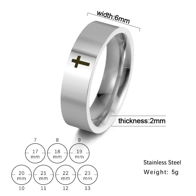 Skyrim Fashion Simple Stainless Steel Couple Ring for Men Women Casual Finger Rings Jewelry Engagement Anniversary Gift 2021 New