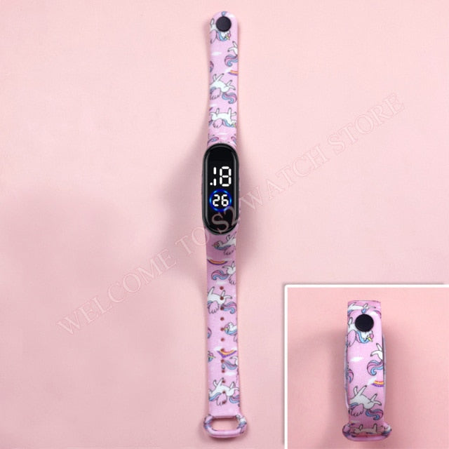 Fashion Sports Watch For Kids Children Waterproof Led Digital Watch Ultra-light Silicone Strap Teen Boys Girls WristWatch Unisex