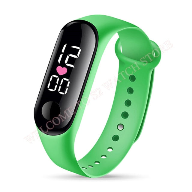 Fashion Sports Watch For Kids Children Waterproof Led Digital Watch Ultra-light Silicone Strap Teen Boys Girls WristWatch Unisex