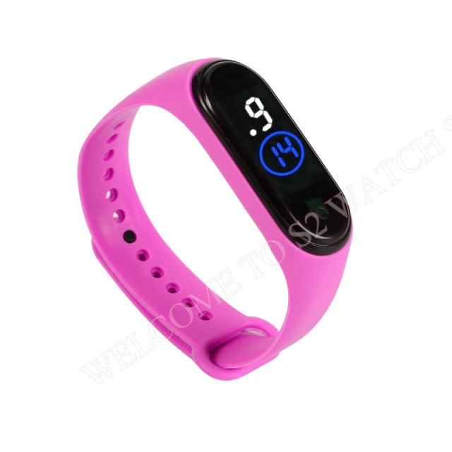 Fashion Sports Watch For Kids Children Waterproof Led Digital Watch Ultra-light Silicone Strap Teen Boys Girls WristWatch Unisex