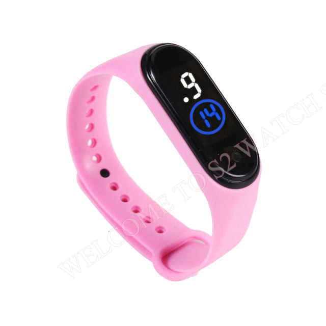 Fashion Sports Watch For Kids Children Waterproof Led Digital Watch Ultra-light Silicone Strap Teen Boys Girls WristWatch Unisex