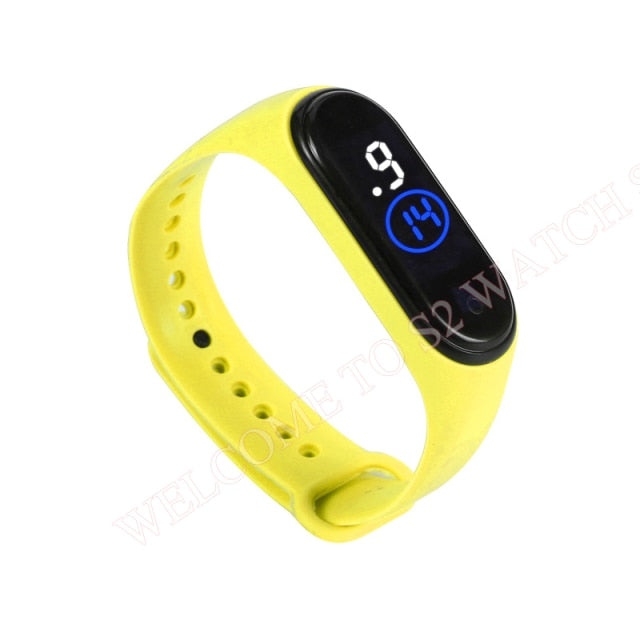 Fashion Sports Watch For Kids Children Waterproof Led Digital Watch Ultra-light Silicone Strap Teen Boys Girls WristWatch Unisex