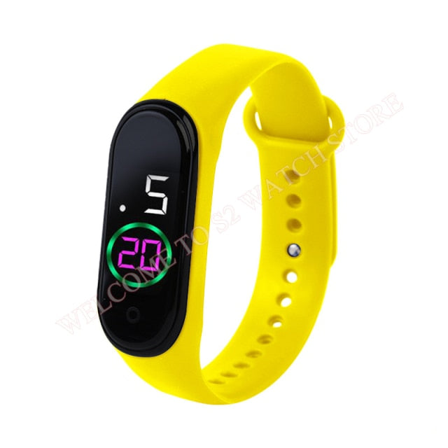 Fashion Sports Watch For Kids Children Waterproof Led Digital Watch Ultra-light Silicone Strap Teen Boys Girls WristWatch Unisex