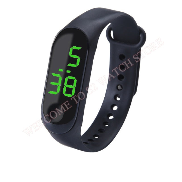 Fashion Sports Watch For Kids Children Waterproof Led Digital Watch Ultra-light Silicone Strap Teen Boys Girls WristWatch Unisex