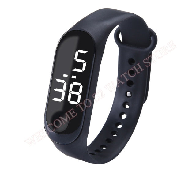 Fashion Sports Watch For Kids Children Waterproof Led Digital Watch Ultra-light Silicone Strap Teen Boys Girls WristWatch Unisex