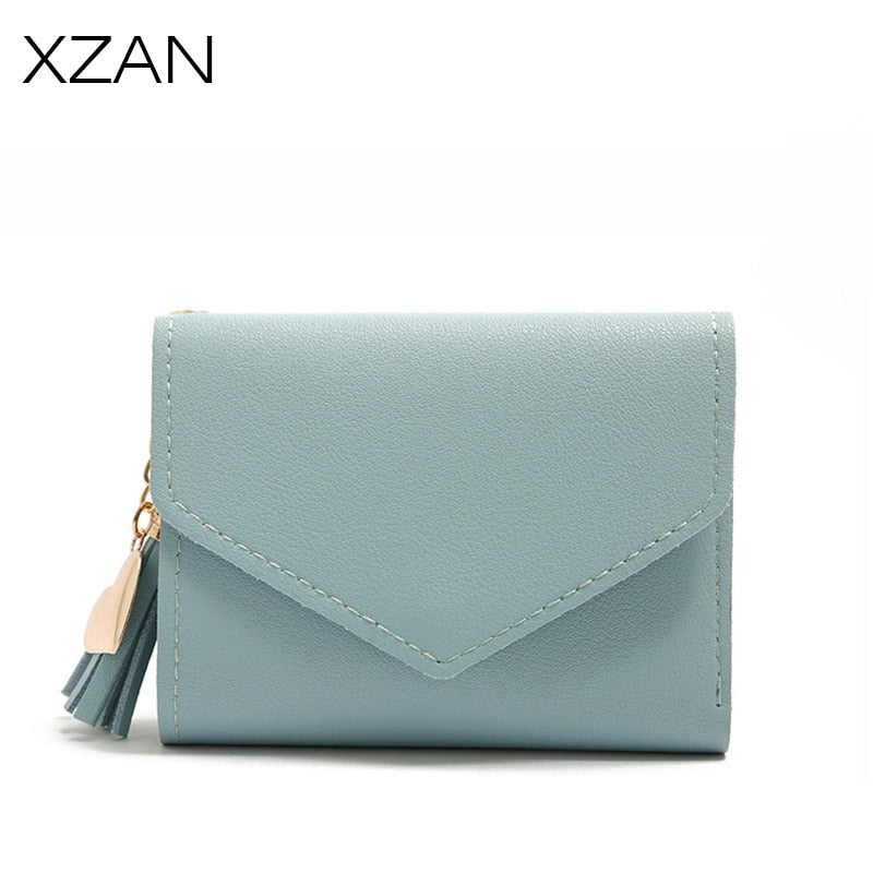 New Leather Small Wallets Women Luxury Brand Design Mini Short Wallet Purses Female Short Coin Zipper Purse Credit Card Holder