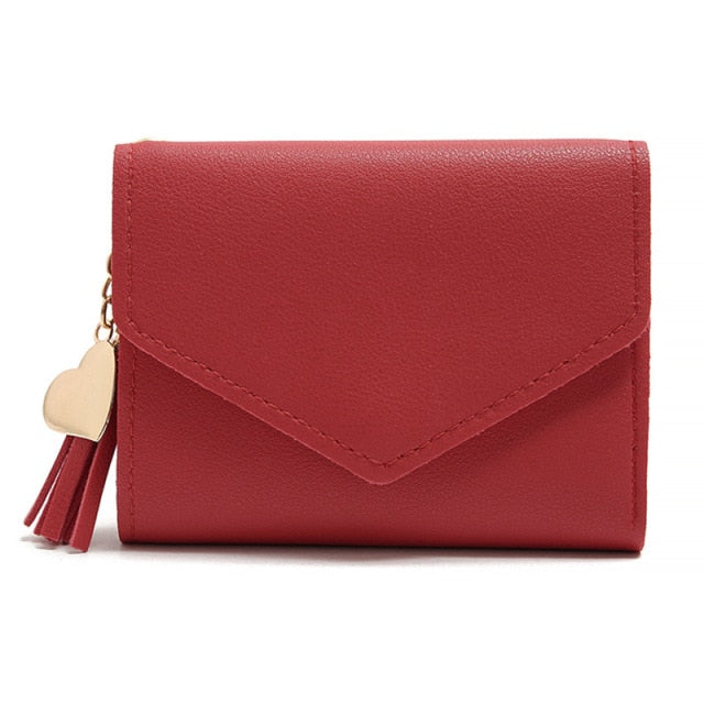 New Leather Small Wallets Women Luxury Brand Design Mini Short Wallet Purses Female Short Coin Zipper Purse Credit Card Holder