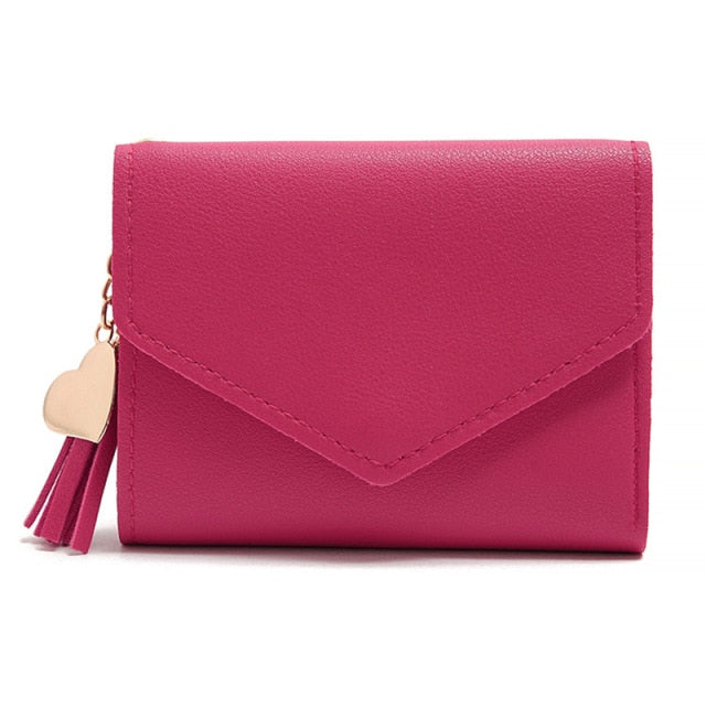 New Leather Small Wallets Women Luxury Brand Design Mini Short Wallet Purses Female Short Coin Zipper Purse Credit Card Holder