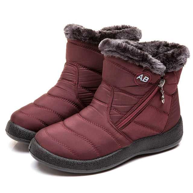 Women Boots 2021 Fashion Waterproof Snow Boots For Winter Shoes Women Casual Lightweight Ankle Botas Mujer Warm Winter Boots