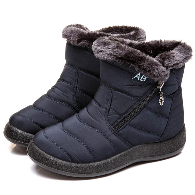 Women Boots 2021 Fashion Waterproof Snow Boots For Winter Shoes Women Casual Lightweight Ankle Botas Mujer Warm Winter Boots