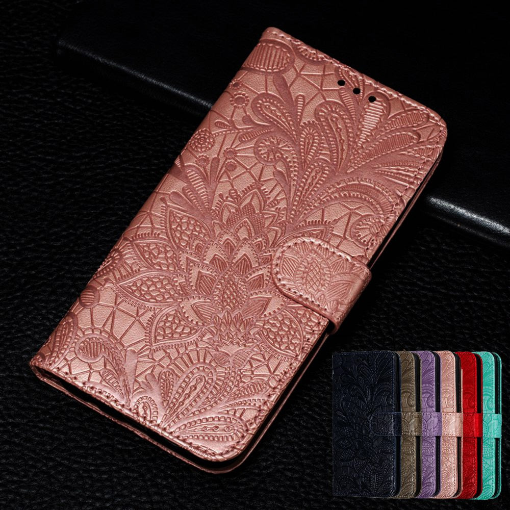 Lace Flip Floral Case for Samsung Galaxy A51 A31 A32 A52 A72 A20S A30S A10 A50 A10S A20 A30 A20E A12 M31 M21 A02S Wallet Bags