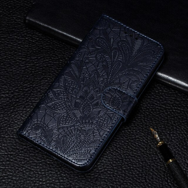 Lace Flip Floral Case for Samsung Galaxy A51 A31 A32 A52 A72 A20S A30S A10 A50 A10S A20 A30 A20E A12 M31 M21 A02S Wallet Bags