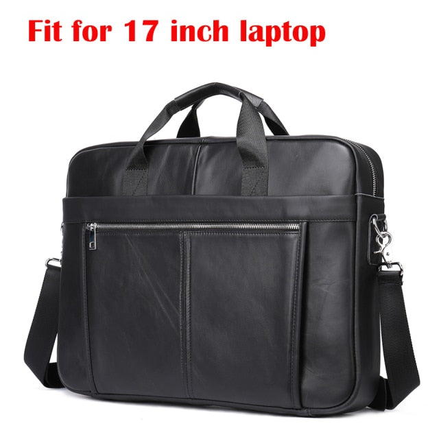 WESTAL briefcase messenger bag men's genuine leather 14'' laptop bag men's briefcases office business tote for document 8572