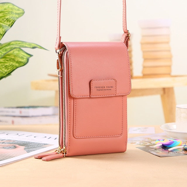 Women Bags Soft Leather Wallets Touch Screen Cell Phone Purse Crossbody Shoulder Strap Handbag for Female Cheap Women's Bags