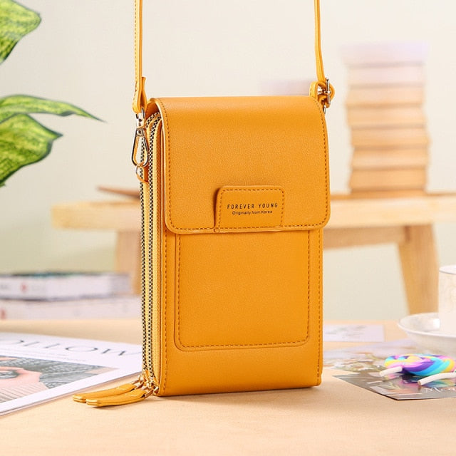 Women Bags Soft Leather Wallets Touch Screen Cell Phone Purse Crossbody Shoulder Strap Handbag for Female Cheap Women's Bags