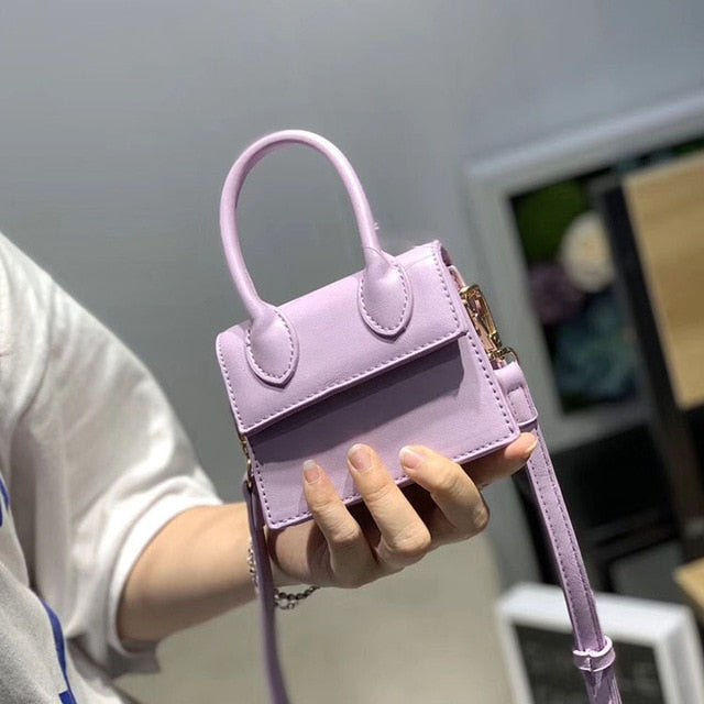 Mini Small Square bag 2021 Fashion New Quality PU Leather Women's Handbag Crocodile pattern Chain Shoulder Messenger Bags