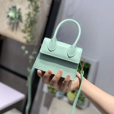 Mini Small Square bag 2021 Fashion New Quality PU Leather Women's Handbag Crocodile pattern Chain Shoulder Messenger Bags