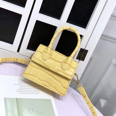 Mini Small Square bag 2021 Fashion New Quality PU Leather Women's Handbag Crocodile pattern Chain Shoulder Messenger Bags