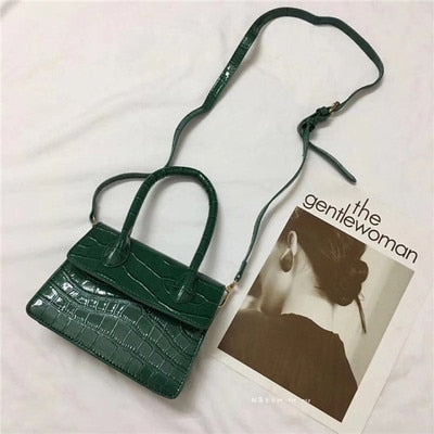 Mini Small Square bag 2021 Fashion New Quality PU Leather Women's Handbag Crocodile pattern Chain Shoulder Messenger Bags