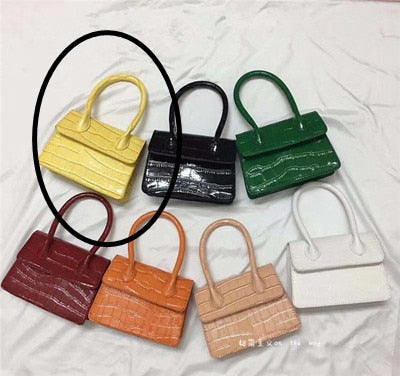 Mini Small Square bag 2021 Fashion New Quality PU Leather Women's Handbag Crocodile pattern Chain Shoulder Messenger Bags