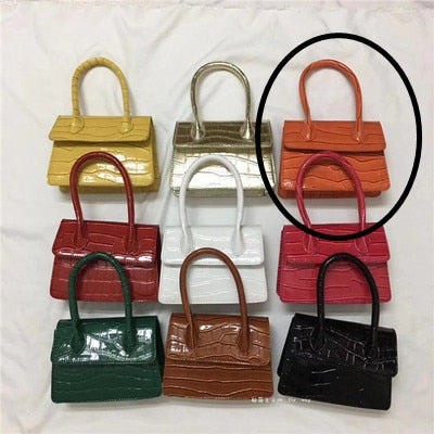 Mini Small Square bag 2021 Fashion New Quality PU Leather Women's Handbag Crocodile pattern Chain Shoulder Messenger Bags