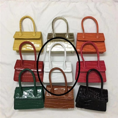 Mini Small Square bag 2021 Fashion New Quality PU Leather Women's Handbag Crocodile pattern Chain Shoulder Messenger Bags