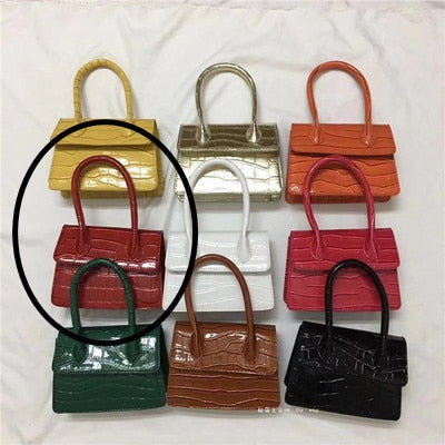 Mini Small Square bag 2021 Fashion New Quality PU Leather Women's Handbag Crocodile pattern Chain Shoulder Messenger Bags