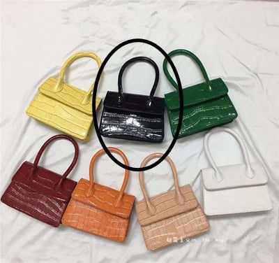 Mini Small Square bag 2021 Fashion New Quality PU Leather Women's Handbag Crocodile pattern Chain Shoulder Messenger Bags