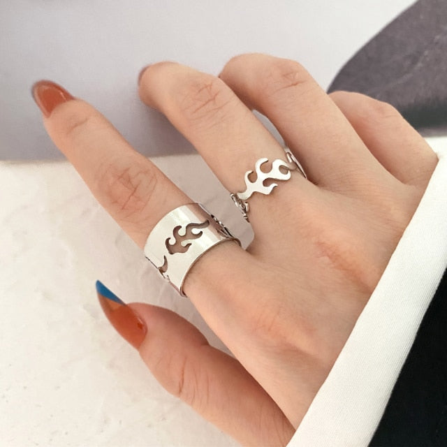 FNIO Bohemian Gold Chain Rings Set For Women Fashion Boho Coin Snake Moon Rings Party 2021 Trend Jewelry Gift