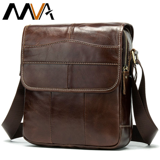 MVA Men's Genuine Leather Bag Crossbody Bags for Men Messenger Bag Men Leather fashion Men's Shoulder Bags Male Handbags 1121