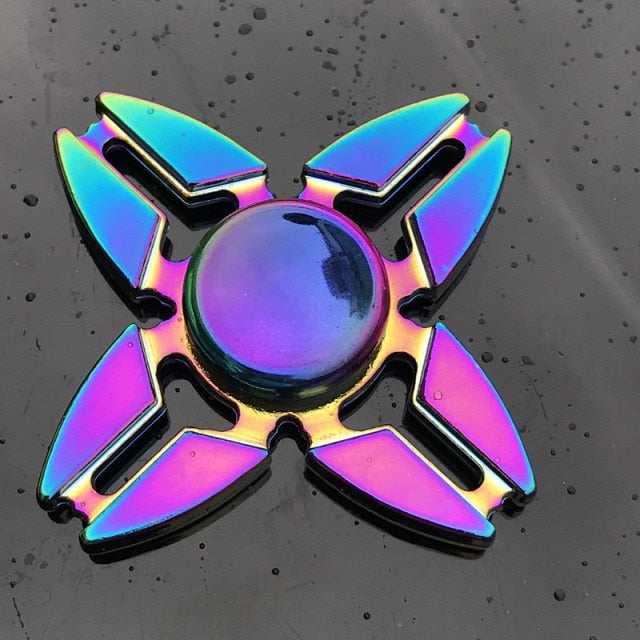 Rainbow Metal Finger Spinner R118 Bearing Spinner Toy Adult Toys for Children Raytheon Mushroom 60-65mm Fidget Spinner 2019