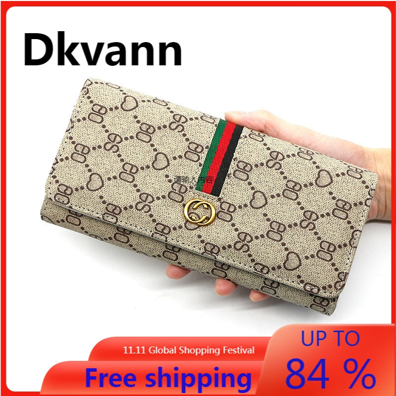 2021 new fashion European and American women's wallets, clutches, coin purses, large-capacity card holders, brand bags, women