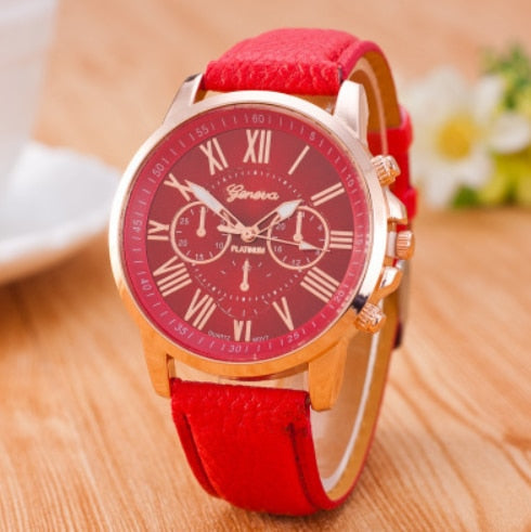 Luxury Brand Leather Quartz Watch Women Men Ladies Fashion Wrist Watch Wristwatches Clock relogio feminino dropshipping