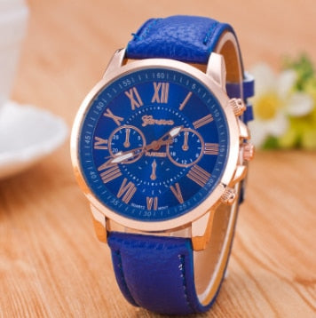 Luxury Brand Leather Quartz Watch Women Men Ladies Fashion Wrist Watch Wristwatches Clock relogio feminino dropshipping