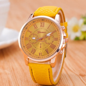 Luxury Brand Leather Quartz Watch Women Men Ladies Fashion Wrist Watch Wristwatches Clock relogio feminino dropshipping