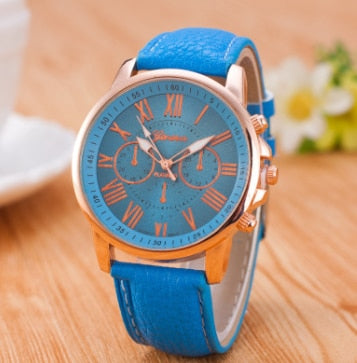 Luxury Brand Leather Quartz Watch Women Men Ladies Fashion Wrist Watch Wristwatches Clock relogio feminino dropshipping