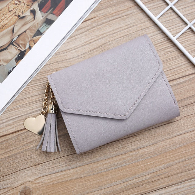 New Leather Small Wallets Women Luxury Brand Design Mini Short Wallet Purses Female Short Coin Zipper Purse Credit Card Holder