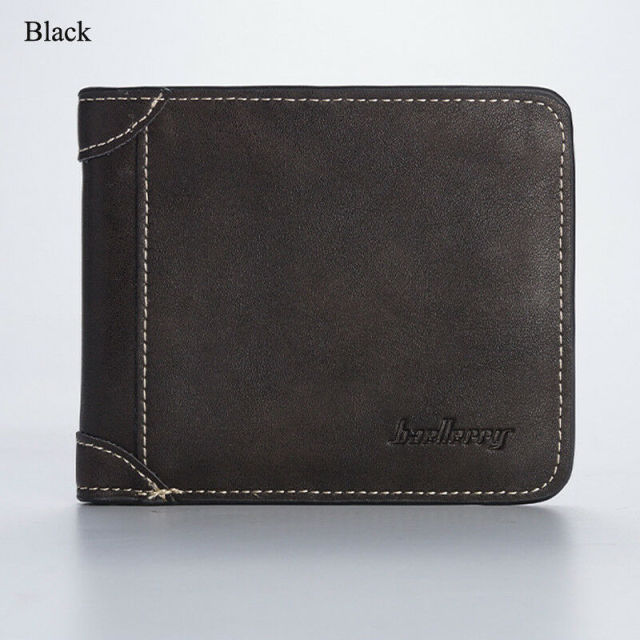 Men's Wallet Foldable Small Money Purses Leather Wallet Luxury Billfold Hipster Cowhide Credit Card/ID Holders