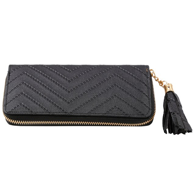 Women's Wallet Female Purses Tassel Coin Purse Card Holder Wallets Female Pu Leather Clutch Money  purse