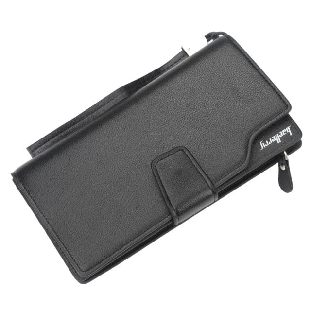 Men Long Wallet Clutch Bag Credit Card Holder Purses Carteira Masculina Carteras Billetera Hombre PU Leather Money Portfe Carte