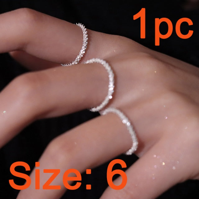 2021 Trend Sparkling Silver Color Choker Necklace for Women Elegant Clavicle Chain Necklace Party Wedding Collar Jewelry Gifts