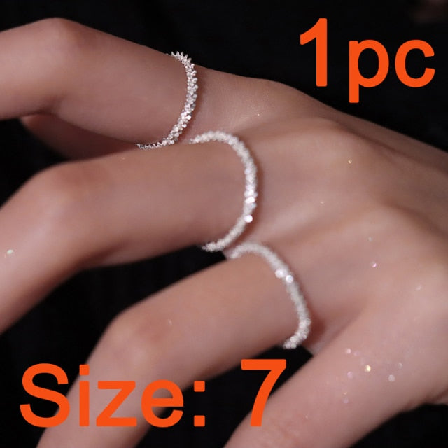 2021 Trend Sparkling Silver Color Choker Necklace for Women Elegant Clavicle Chain Necklace Party Wedding Collar Jewelry Gifts