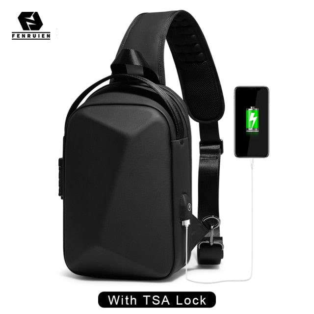 Fenruien Brand Laptop Backpack Anti-theft Waterproof School Backpacks USB Charging Men Business Travel Bag Backpack New Design