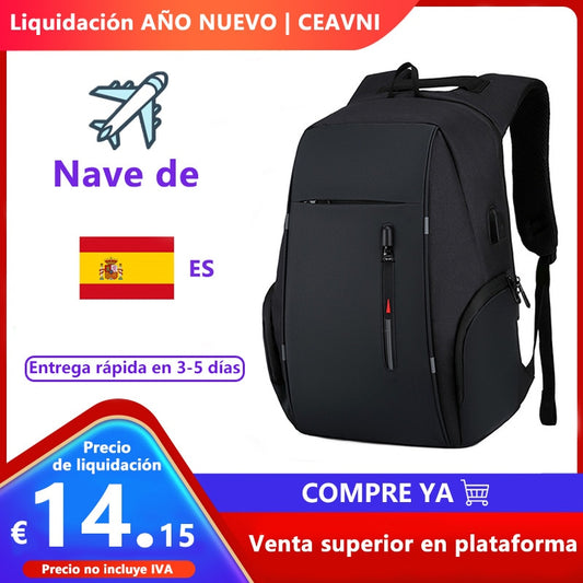 CEAVNI Backpack Men USB Charging Waterproof 15.6 Inch Laptop Casual Oxford Male Business Bag Mochila Computer Notebook Backpacks