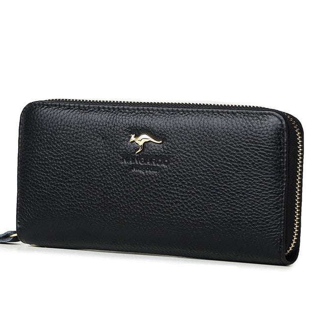 Kangaroo Kingdom Luxury Women Wallets Genuine Leather Pusre Brand Wallet Ladies Clutch